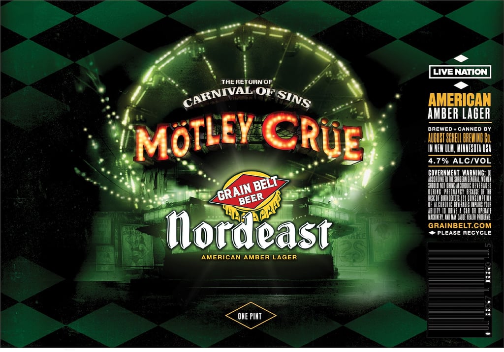 August Schell Grain Belt Beer Teaming Up With Mötley Crüe for Nordeast Amber Lager