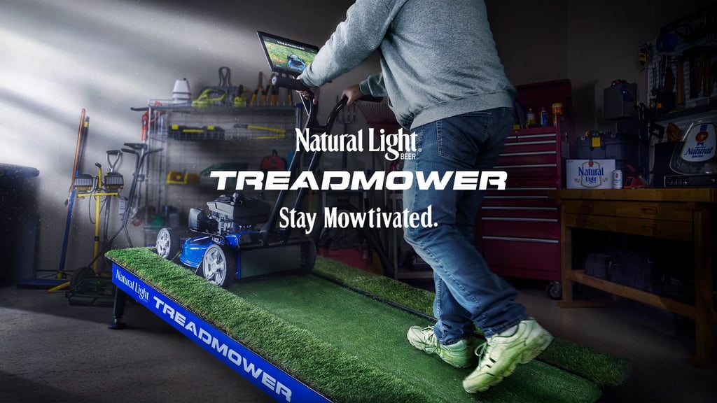 NATURAL LIGHT DEBUTS FIRST-OF-ITS-KIND ‘TREADMOWER’ GIVING FANS A REASON TO STAY MOW-TIVATED YEAR-ROUND