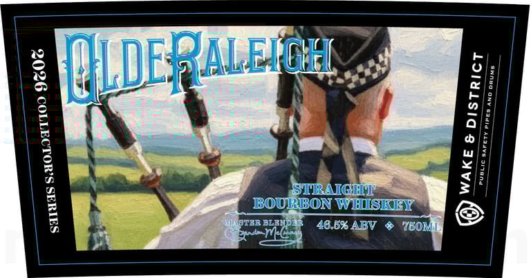 2026 Old Raleigh Distillery 2026 Collector’s Series–Wake & District Straight Bourbon Whiskey 750ml Bottles