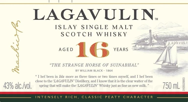 2026 Lagavulin 16 Year Islay Single Malt Scotch Whisky The Strange Horse Of Suinabhal 750ml Bottles
