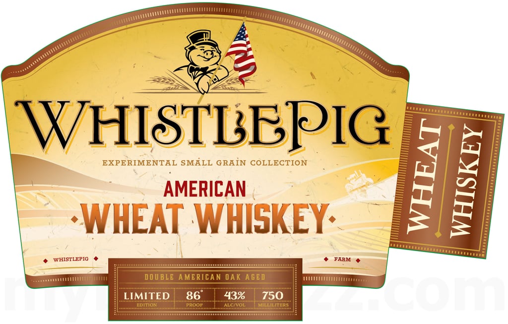 WhistlePig American Wheat Whiskey Experimental Small Grain Collection Double American Oak Aged