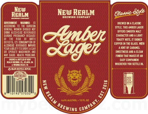 2026 New Realm Amber Lager 12-oz Bottles