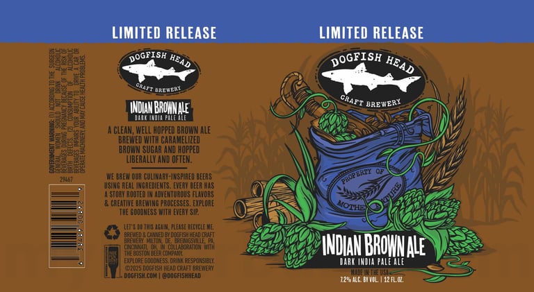 2026 Dogfish Head India Brown Ale 12-oz Cans
