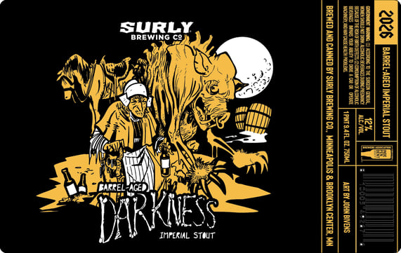 2026 Surly Brewing Barrel-Aged Darkness 750ml Bottles