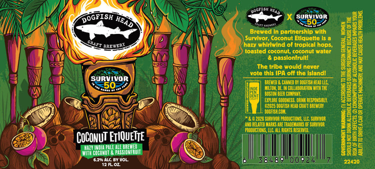 2026 Dogfish Head Coconut Etiquette 12-oz Cans