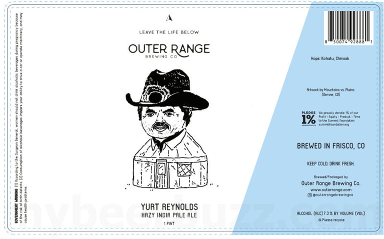 2026 Outer Range Brewing Yurt Reynolds 16-oz Cans