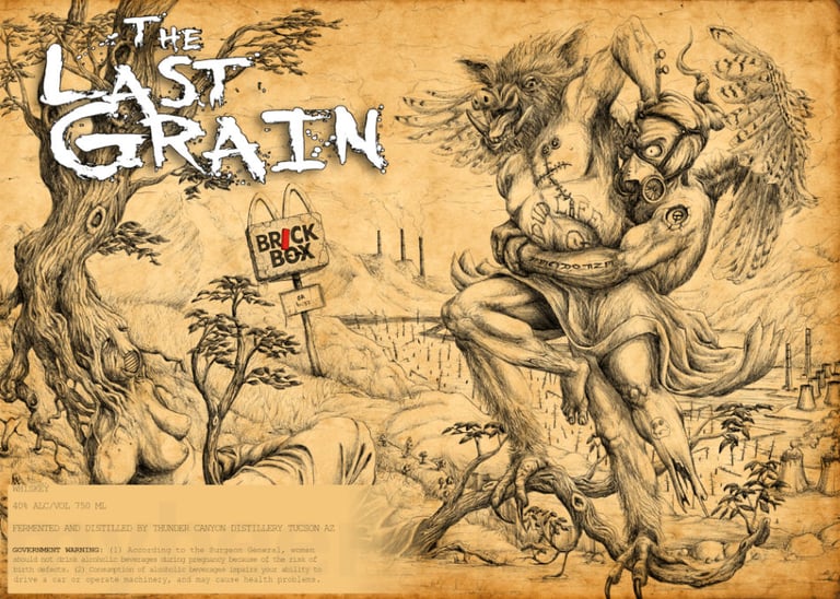 2026 Thunder Canyon Distillery / Brick Box The Last Grain Whiskey 750ml Bottles