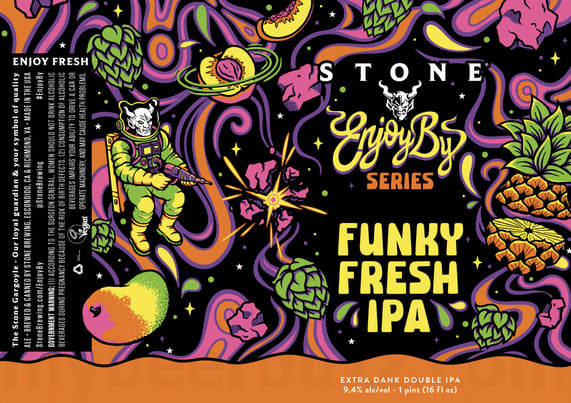 2026 Stone Enjoy By Funky Fresh IPA 16-oz Cans