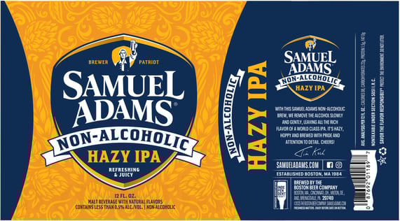 2026 Samuel Adams Non-Alcoholic Hazy IPA 12-oz Cans