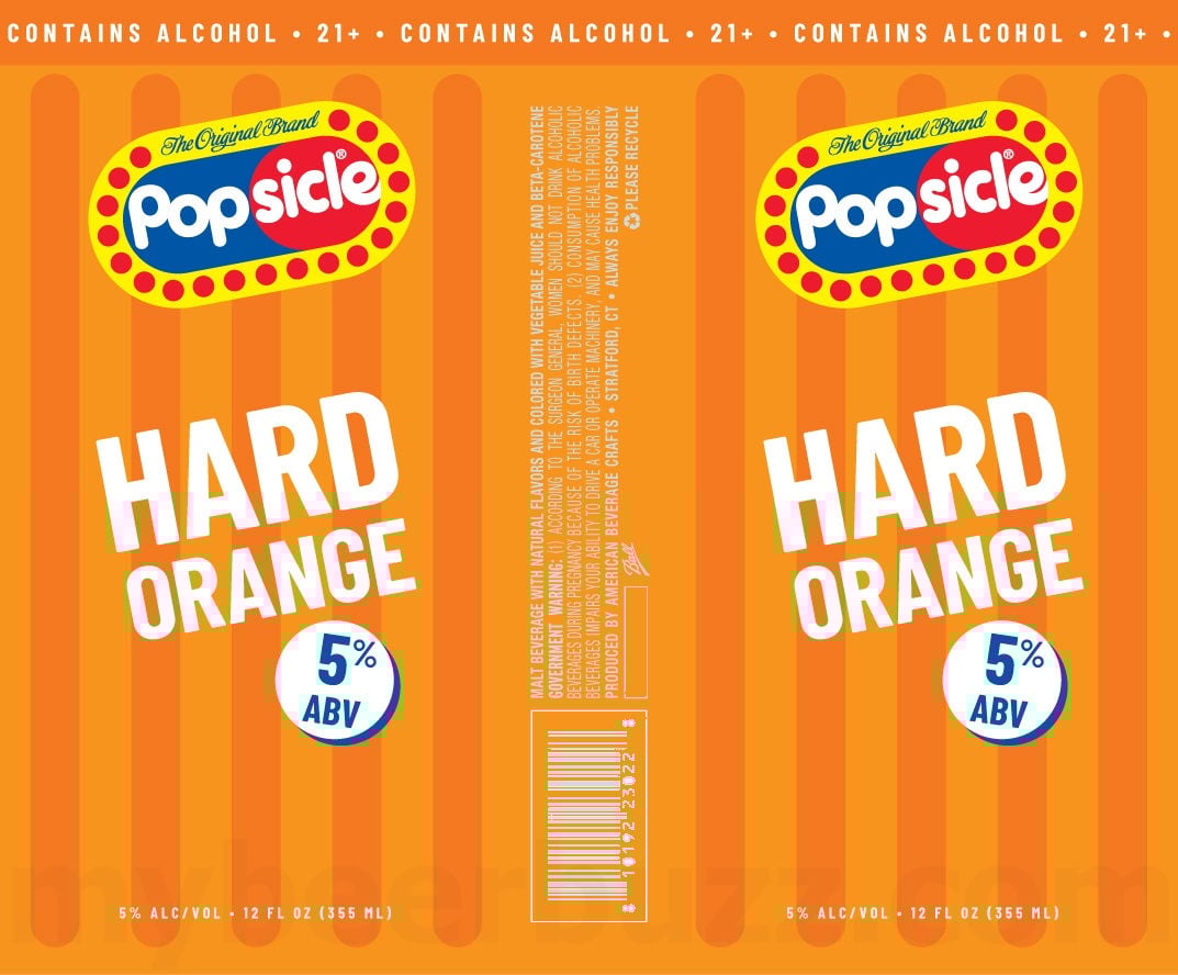2026 Popsicle Hard Orange 12-oz Cans