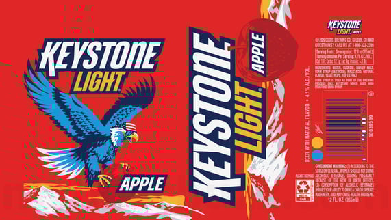 2026 Keystone Light Apple 12-oz Cans