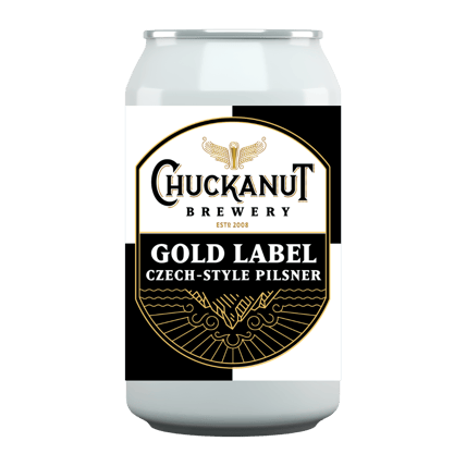 2026 Chuckanut Gold Label Czech Pilsner Cans