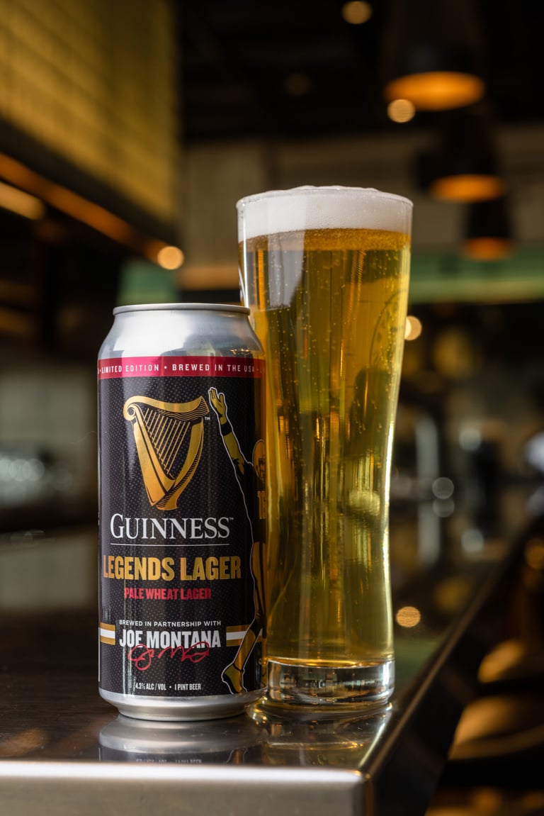 Guinness and Joe Montana Release a Limited-Edition Lager Ahead of the Big Game