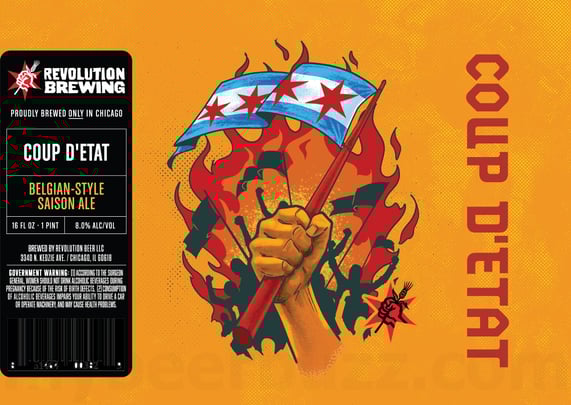 2026 Revolution Brewing Coup D'Etat 16-oz Cans
