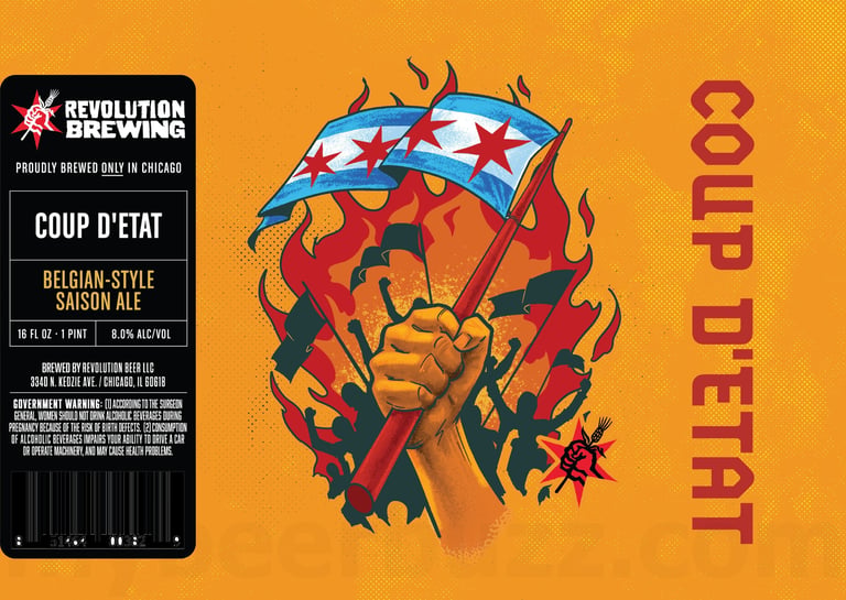 2026 Revolution Brewing Coup D'Etat 16-oz Cans
