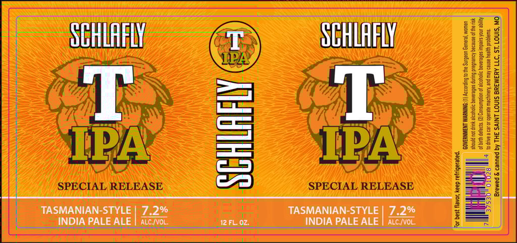 Schlafly Adding T IPA Special Release Tasmanian-Style IPA