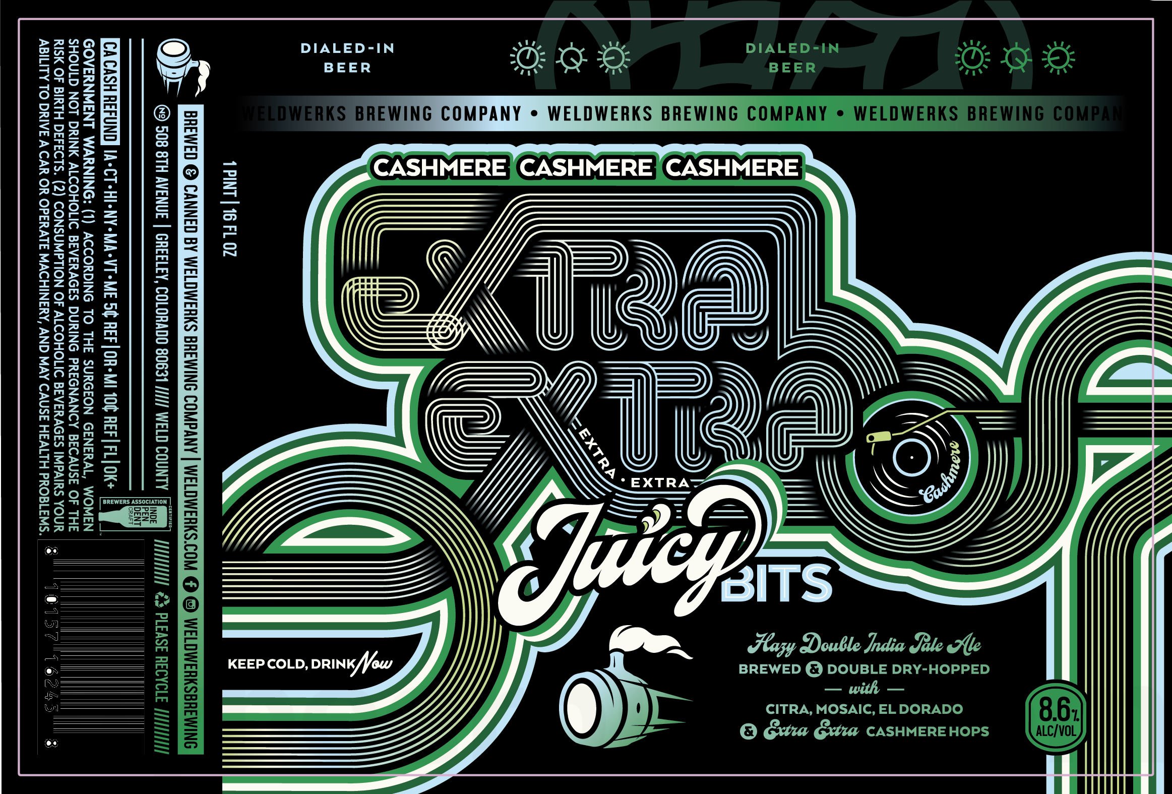2026 WeldWerks Cashmere Extra Extra Juicy Bits 16-oz Cans