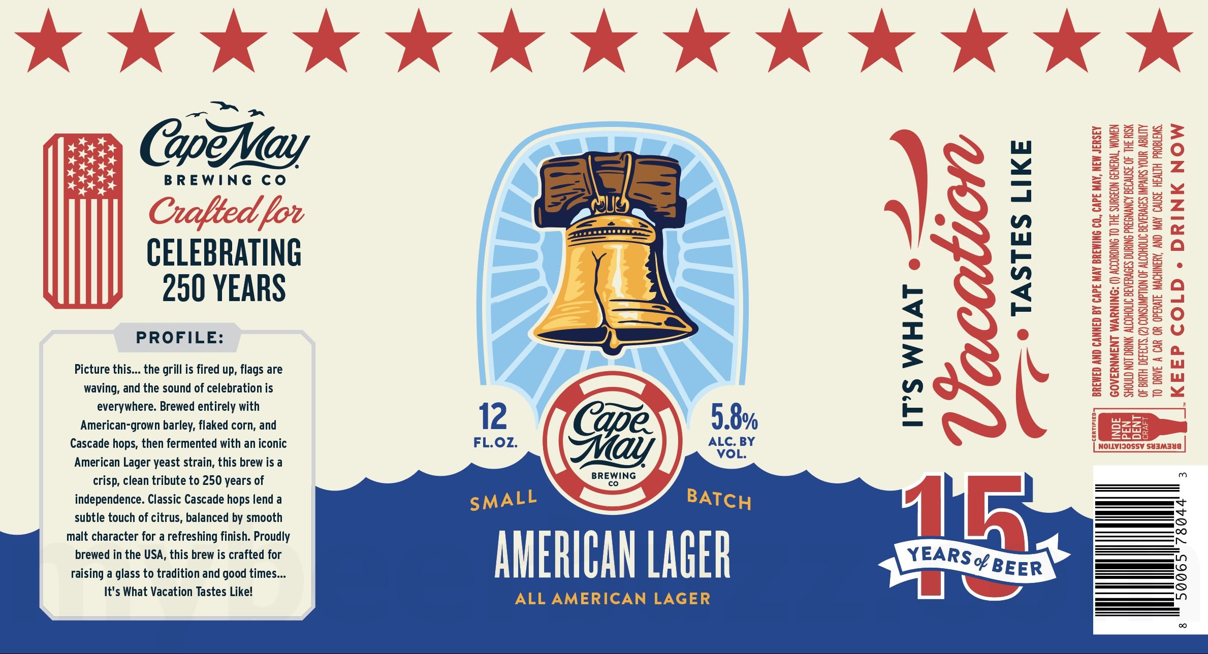2026 Cape May American Lager 12-oz Cans