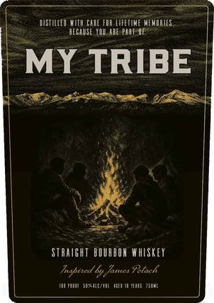 2026 Whiskey Thief Distilling My Tribe 10 Year Straight Bourbon Whiskey Inspired By James Potach 750ml Bottles