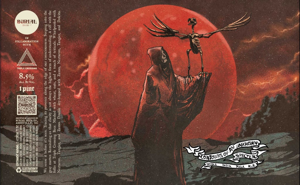 Burial Beer Announces Contours of an Unknown Specter Double IPA Collaboration with Triple Crossing