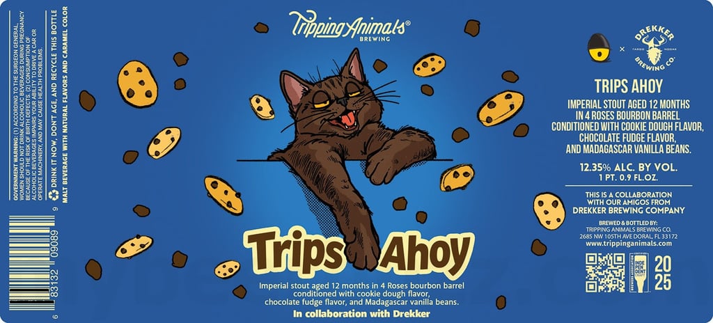 Tripping Animals & Drekker Brewing Team Up For Trips Ahoy