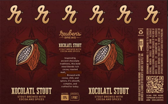 2026 Reuben's Brews Xocolatl Stout 16-oz Cans