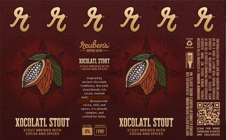 2026 Reuben's Brews Xocolatl Stout 16-oz Cans