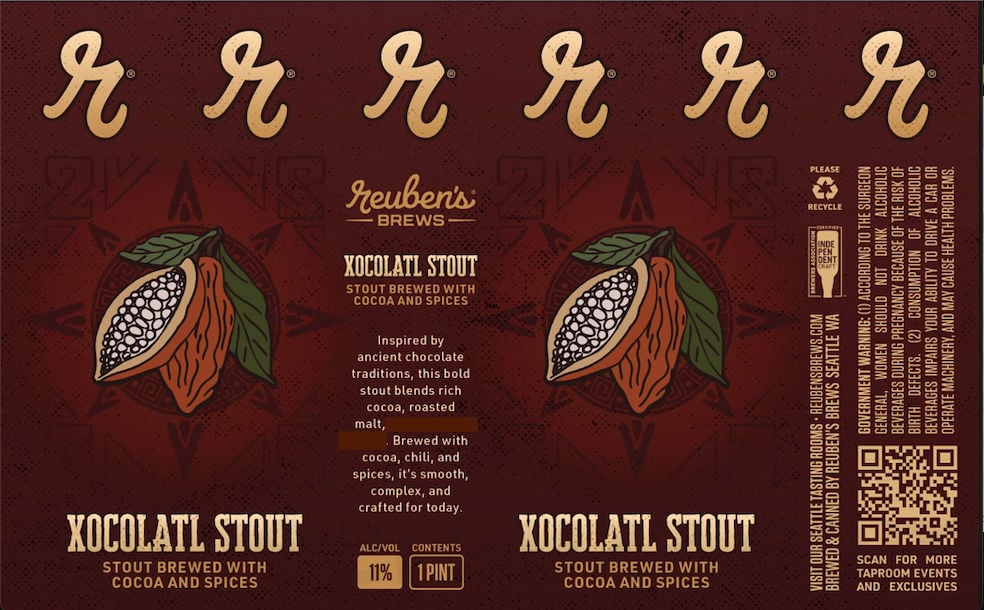Reuben’s Brews Updating Xocolatl Stout