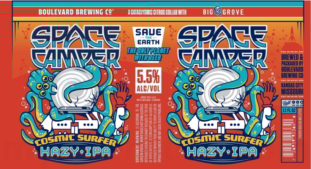 2026 Boulevard Space Camper Cosmic Surfer 12-oz Cans
