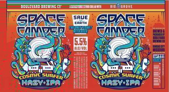 2026 Boulevard Space Camper Cosmic Surfer 12-oz Cans