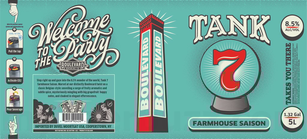 2026 Boulevard Brewing Tank 7 1.32 Gallon Mini Kegs