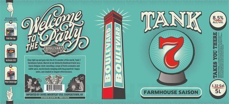 2026 Boulevard Brewing Tank 7 1.32 Gallon Mini Kegs