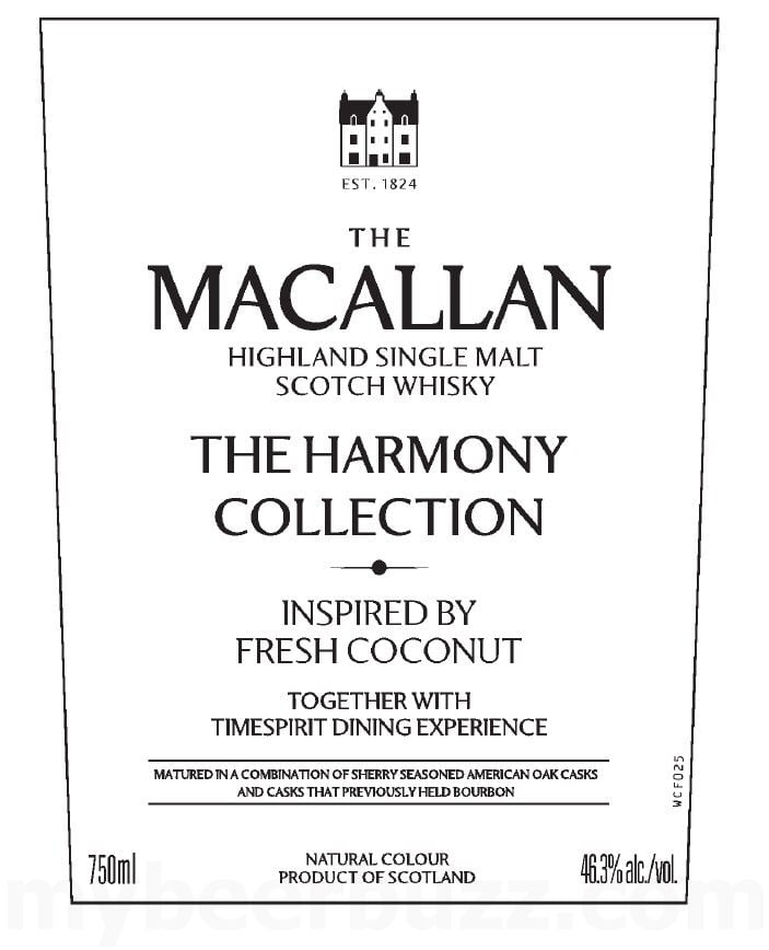 The Macallan The Harmony Collection Inspired By Fresh Coconut