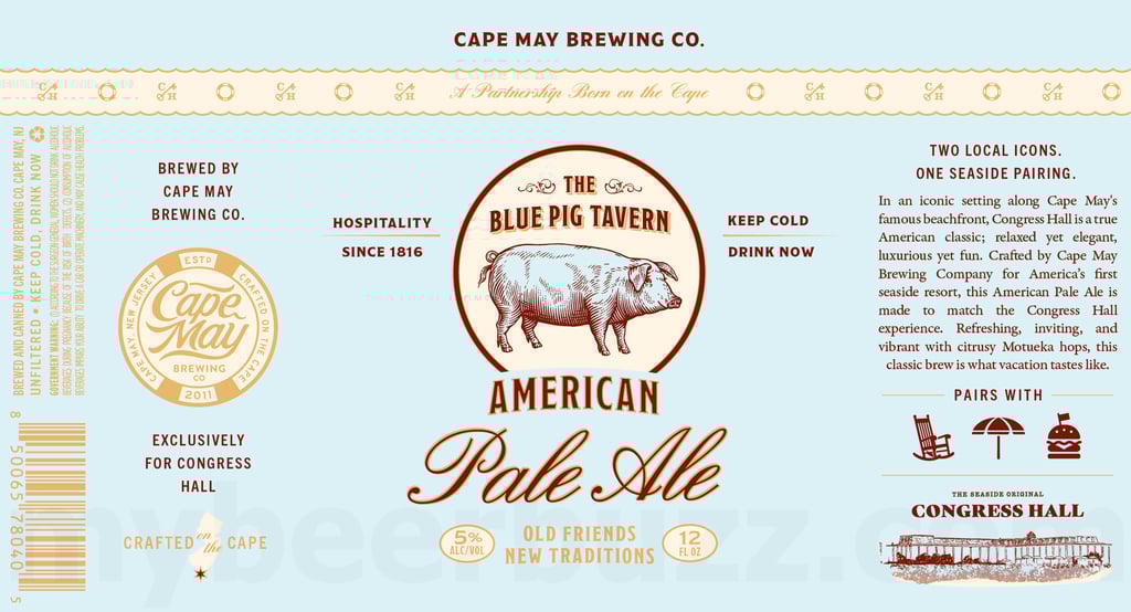 2026 Cape May Brewing The Blue Pig Tavern American Pale Ale 12-oz Cans