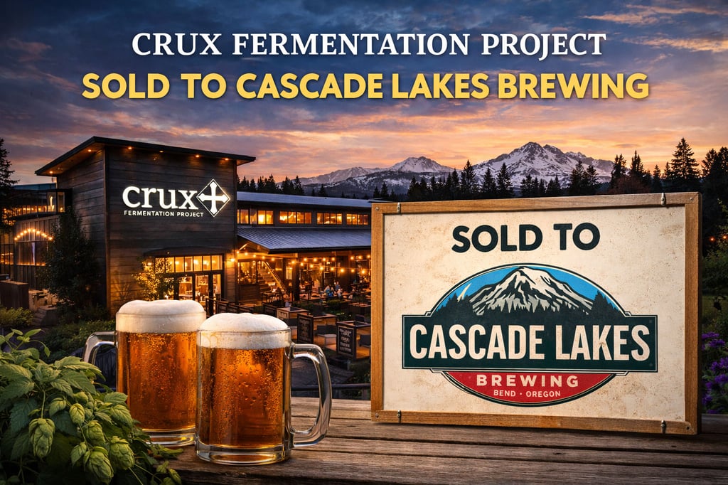 2026 Crux Fermentation Sold To Cascade Lakes
