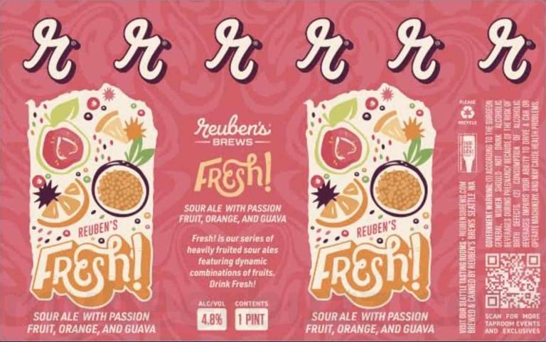 2026 Reuben's Brews Fresh! POG 16-oz Cans