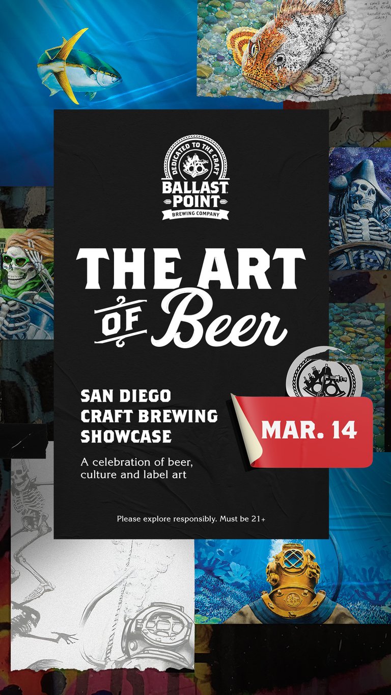 The Art of Beer Showcases Launch March 14 at San Diego's Ballast Point Brewing Company