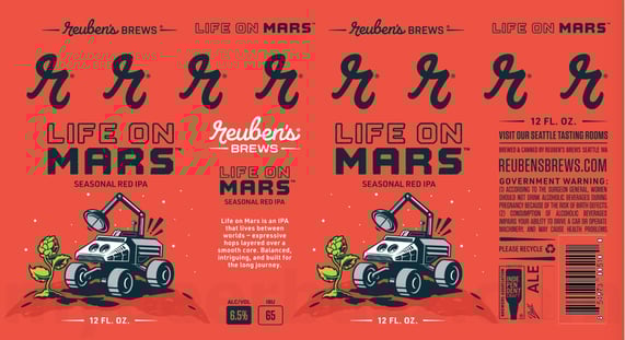 2026 Reuben's Brews Life On Mars 12-oz Cans
