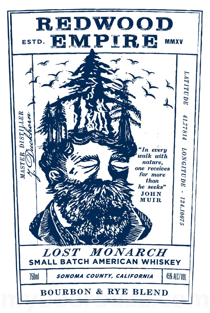 Redwood Empire The Lost Monarch Small Batch Bourbon & Rye Blend