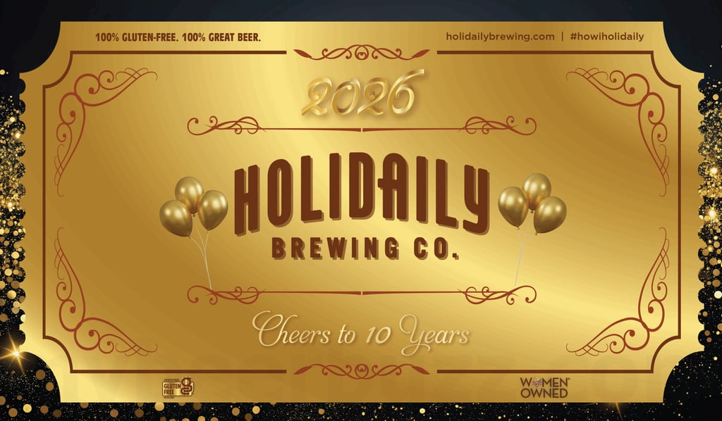 Holidaily Brewing Company Toasts 10 Years with Golden Celebration