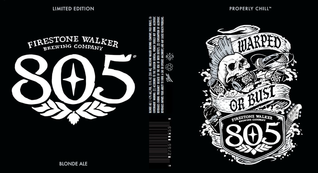 Firestone Walker Unveils 805 Blonde Ale “Warped or Bust” Vans Warped Tour Commemorative Can
