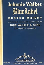 Johnnie Walker Blue Label Scotch Whiskey