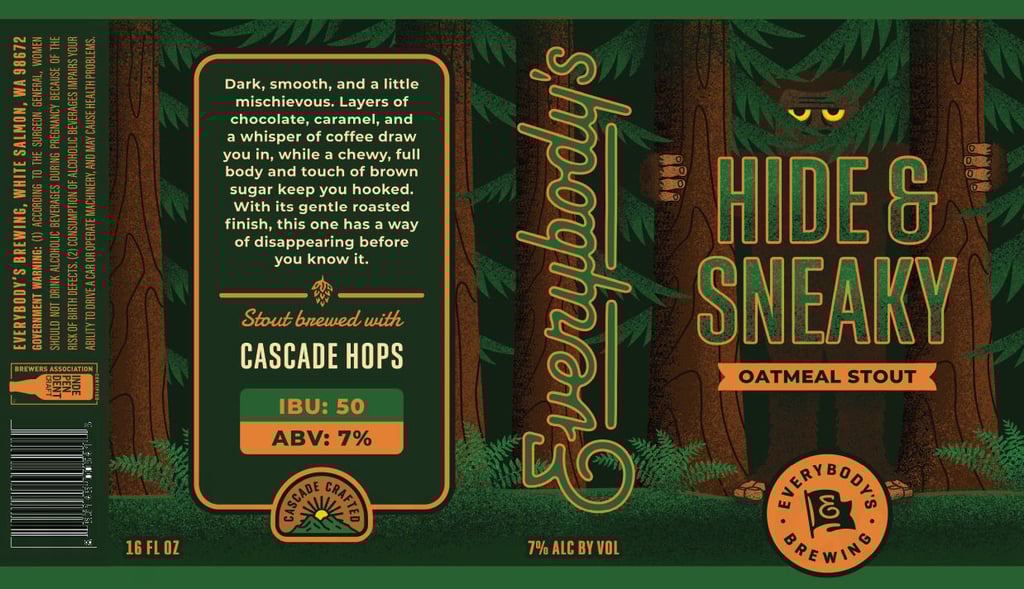 Hide & Sneaky Oatmeal Stout from Everybody’s Brewing — Coming Soon
