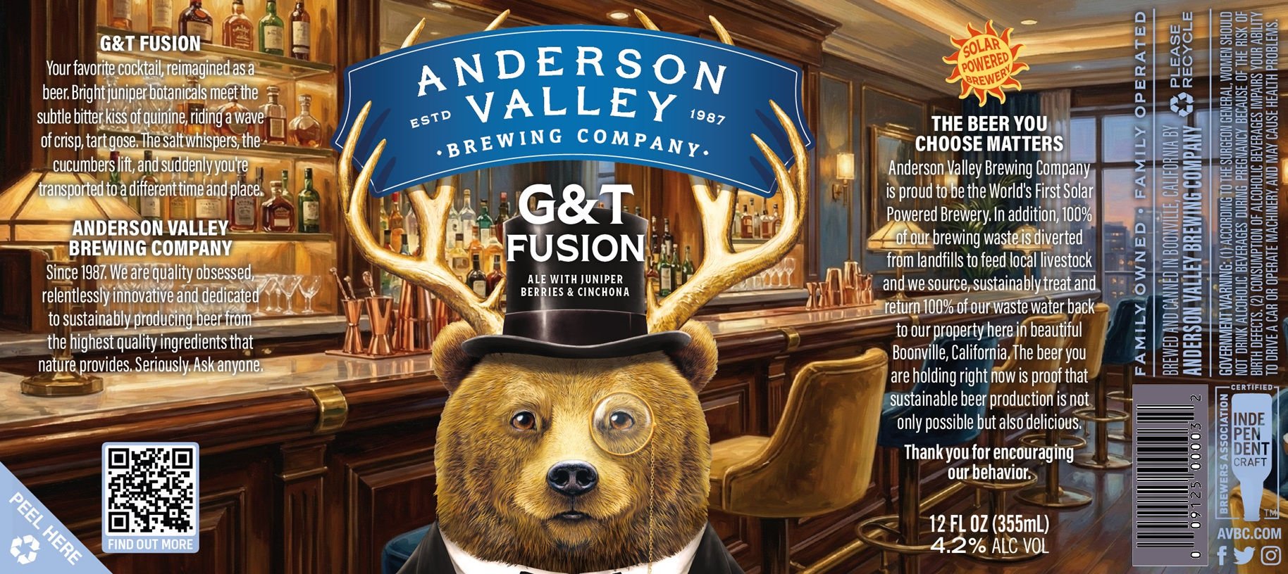2026 Anderson Valley G&T Fusion 12-oz Cans
