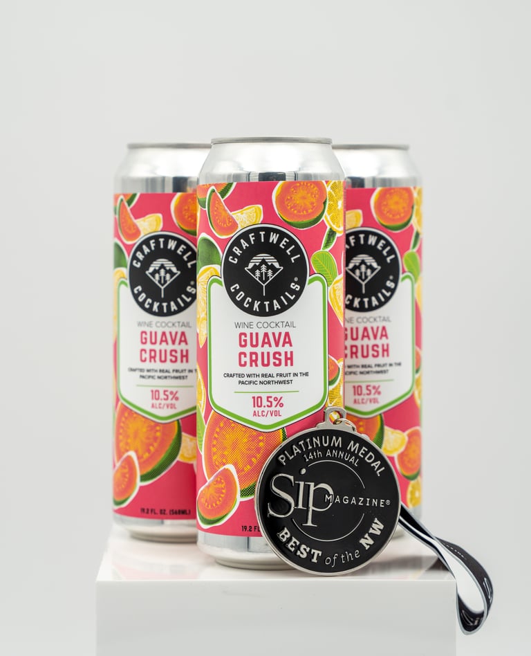 Craftwell Cocktails Expands 19.2-Ounce Lineup with Platinum-Winning Guava Crush