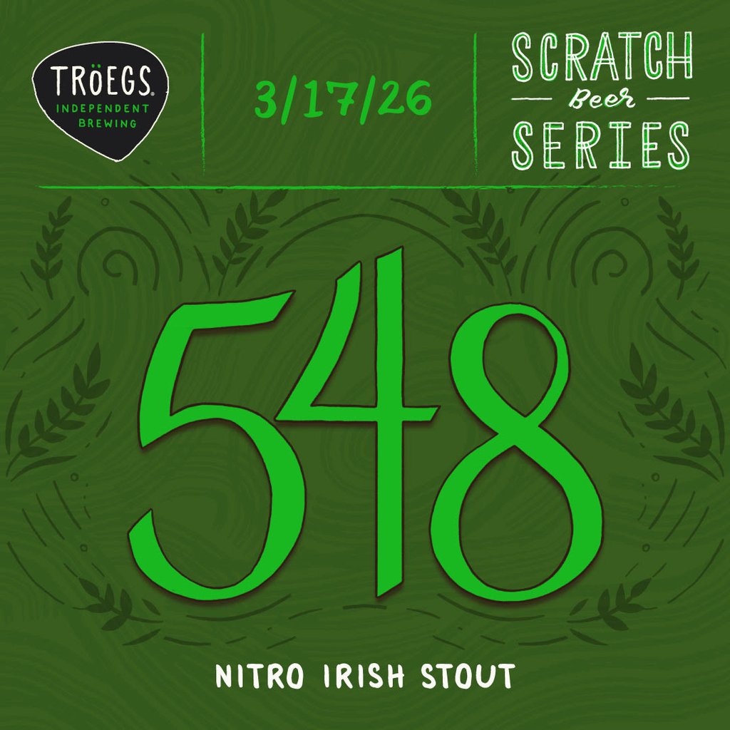 Tröegs Releases Scratch # 548 Nitro Irish Stout For St. Patrick’s Day
