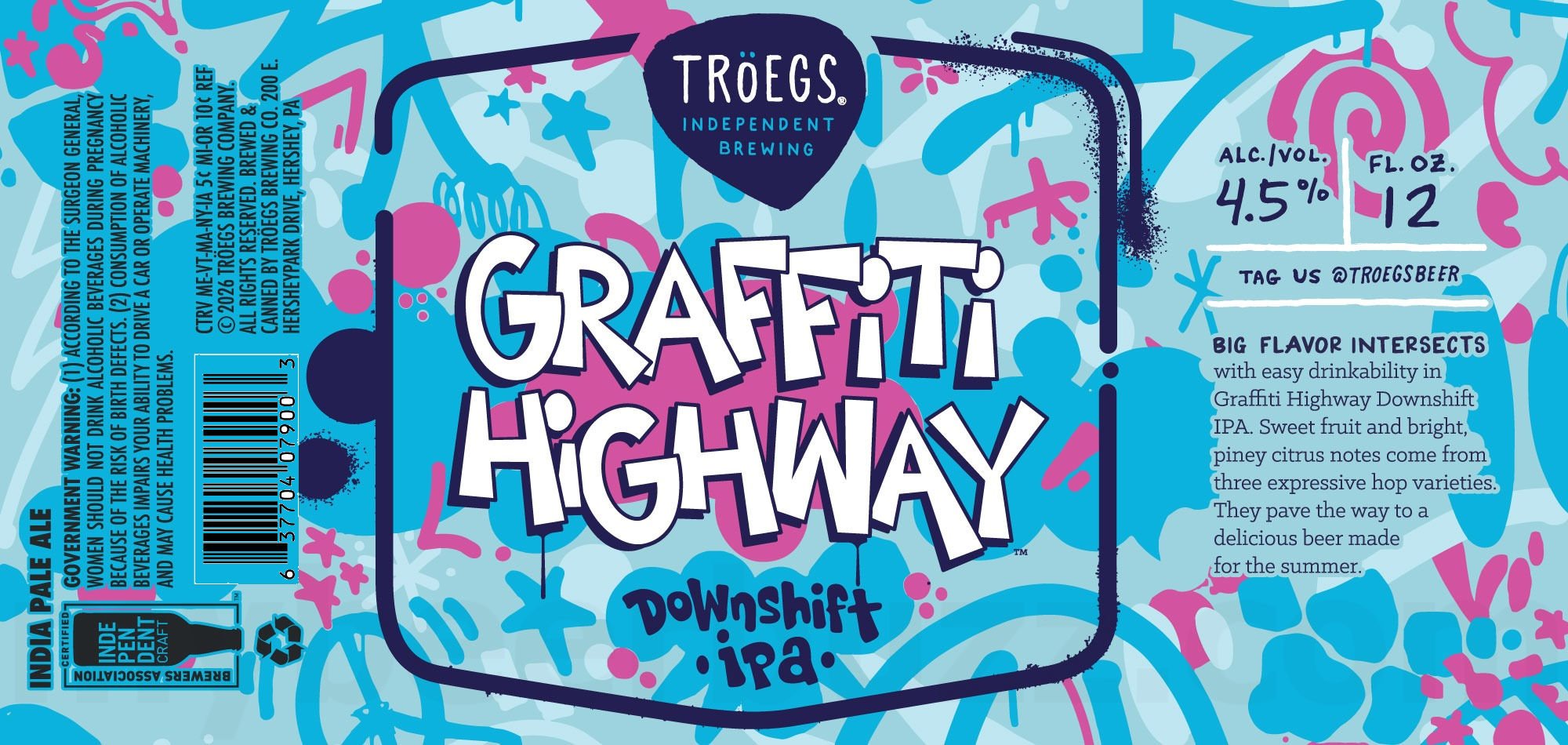 Tröegs Graffiti Highway Downshift IPA 12-oz Cans