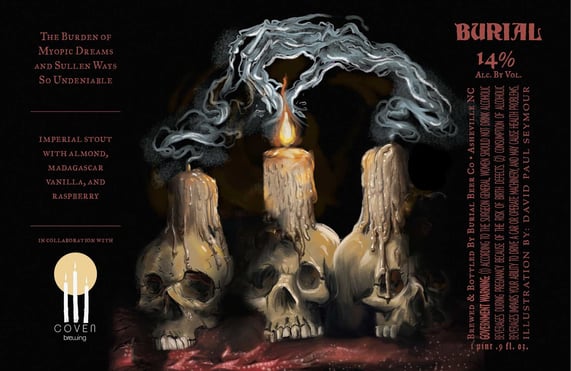 2026 Burial beer Burial Beer & Coven Brewing Collaborate On The Burden Of Myopic Dreams And Sullen Ways So Undeniable 16.9-oz Bottles
