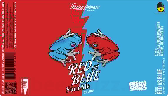 2026 Tripping Animals Red Vs Blue 16-oz Cans