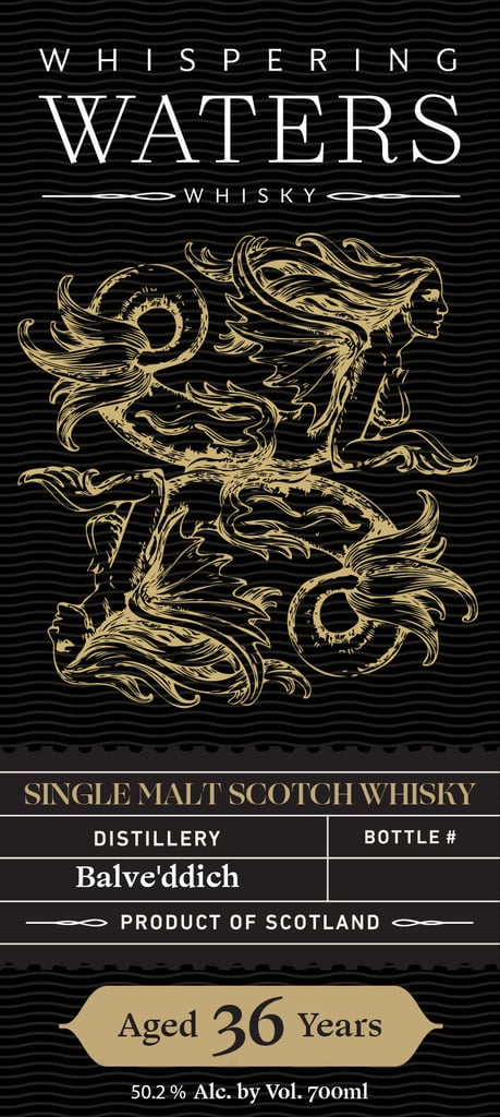 The Whiskey Lab Whispering Waters Balve’ddich 36 Year Single Malt Whiskey